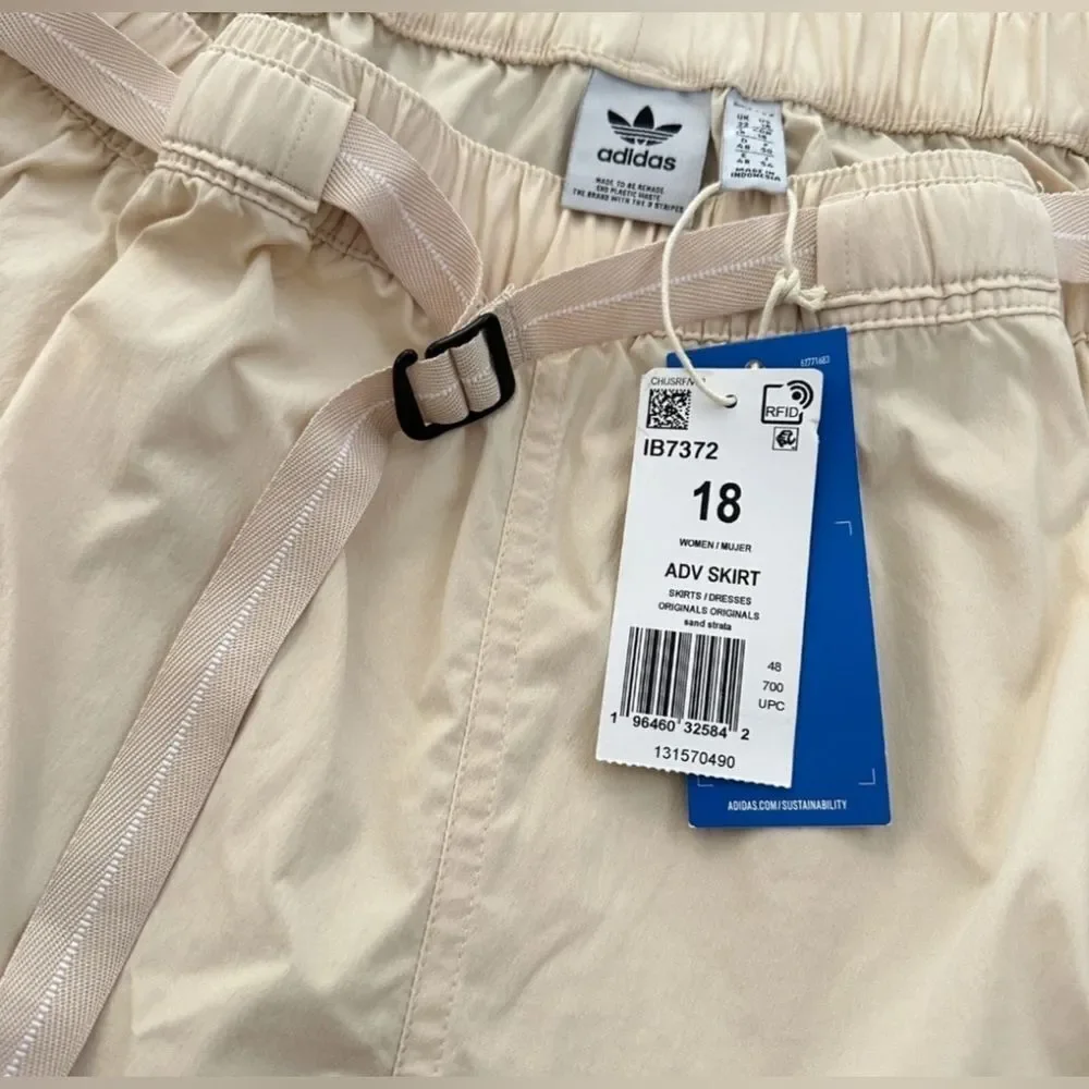 NWT Adidas Adventure Women's Skirt Sand Strata IB7372 Size 18